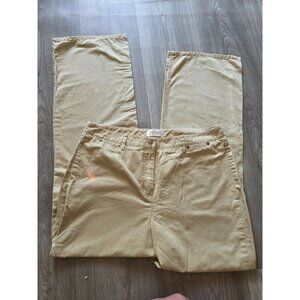Talbots Womens Beige Cotton Pants Size 14